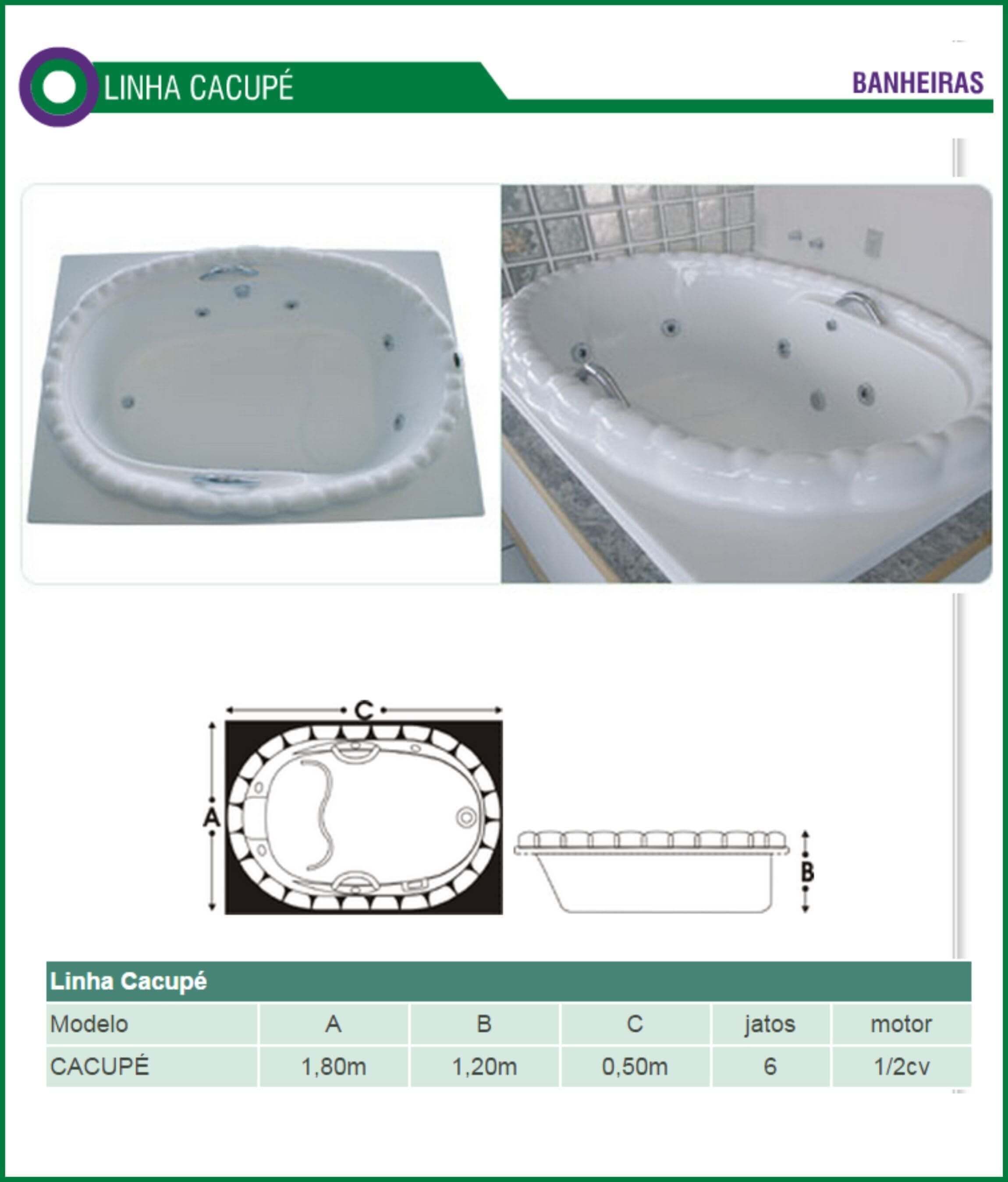 BANHEIRAS CACUPÉ